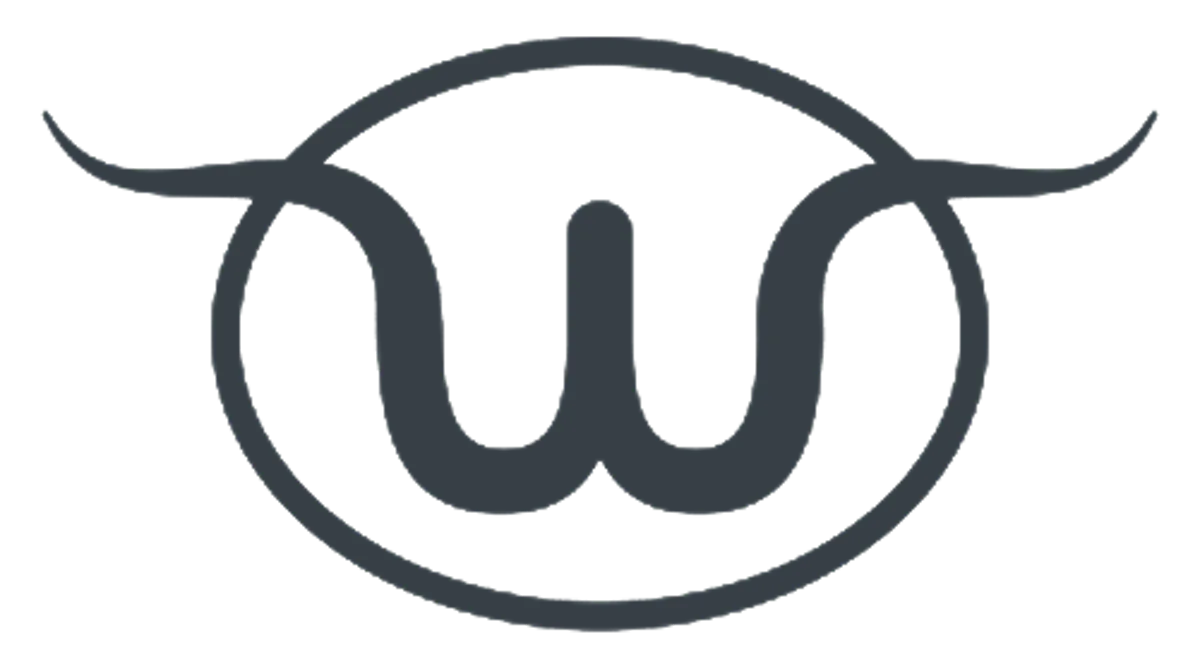 Logo of Stillwest Brewery & Grill, featuring a stylized "W" design with horns, representing a local dining option in Jackson Hole.